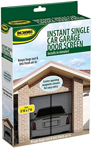 Single Garage Screen Door -Black – Ideaworks-brand